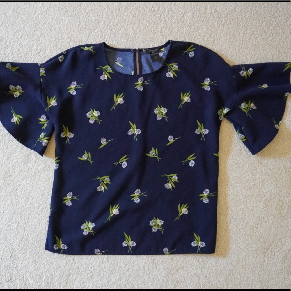 Ann Taylor Factory floral blouse